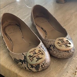 Tory Burch snakeskin flats